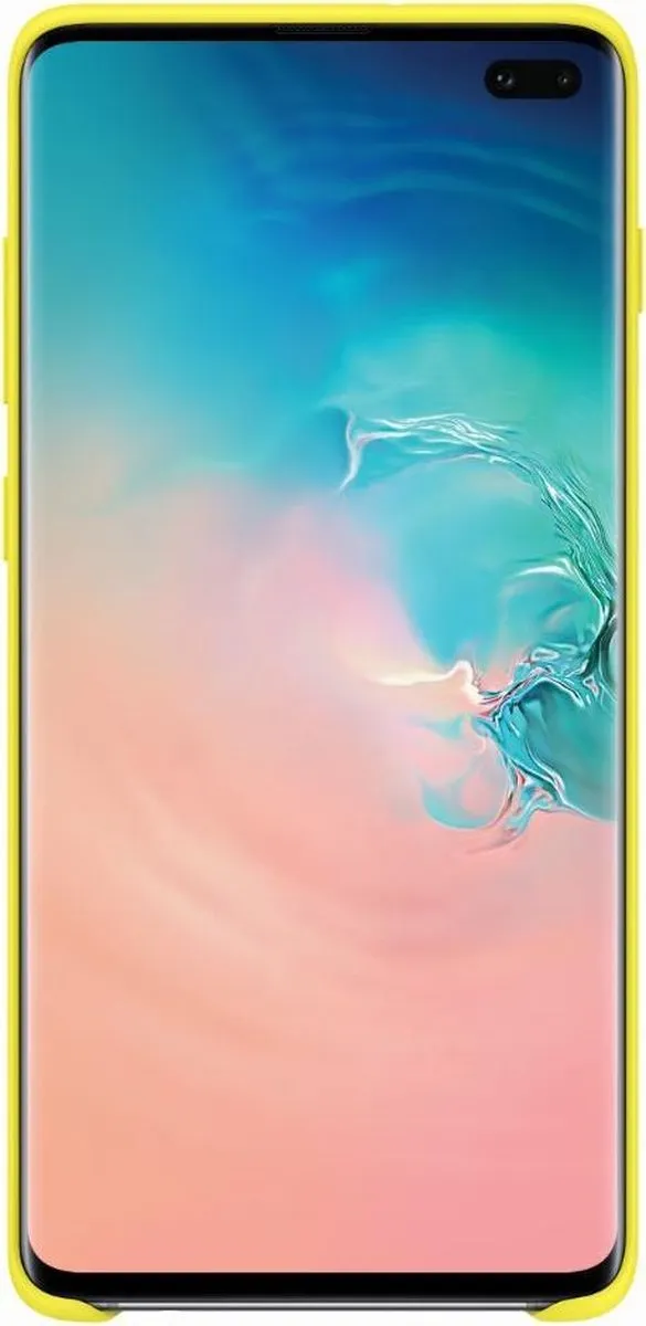 Samsung Silicone Cover Galaxy S10+ - Geel