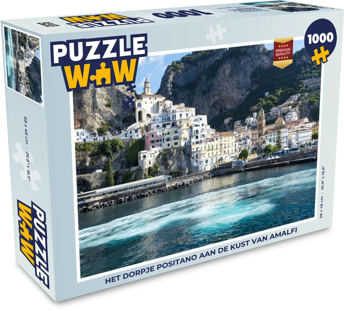 PuzzleWow Positano Legpuzzel 1000 Stuks - Multicolor