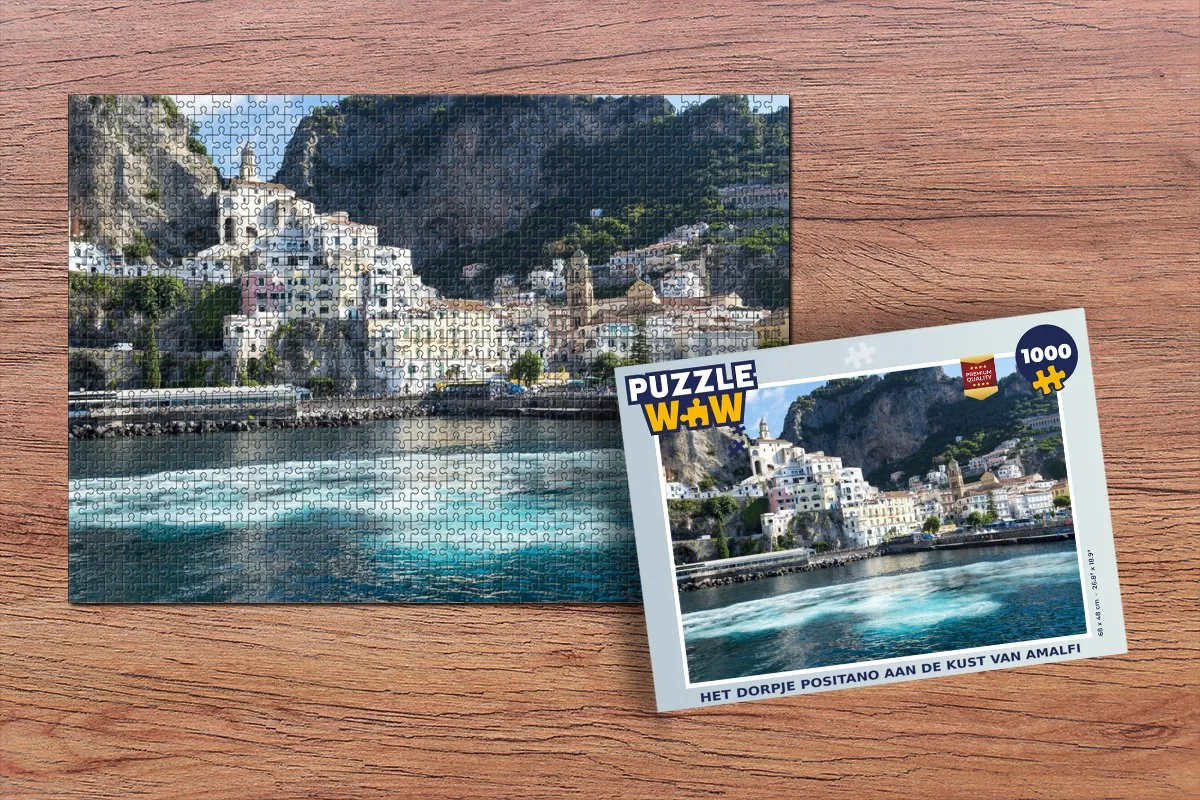 PuzzleWow Positano Legpuzzel 1000 Stuks - Multicolor