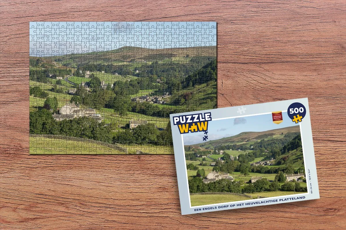 PuzzleWow Legpuzzel Een Engels dorp 500 Stuks