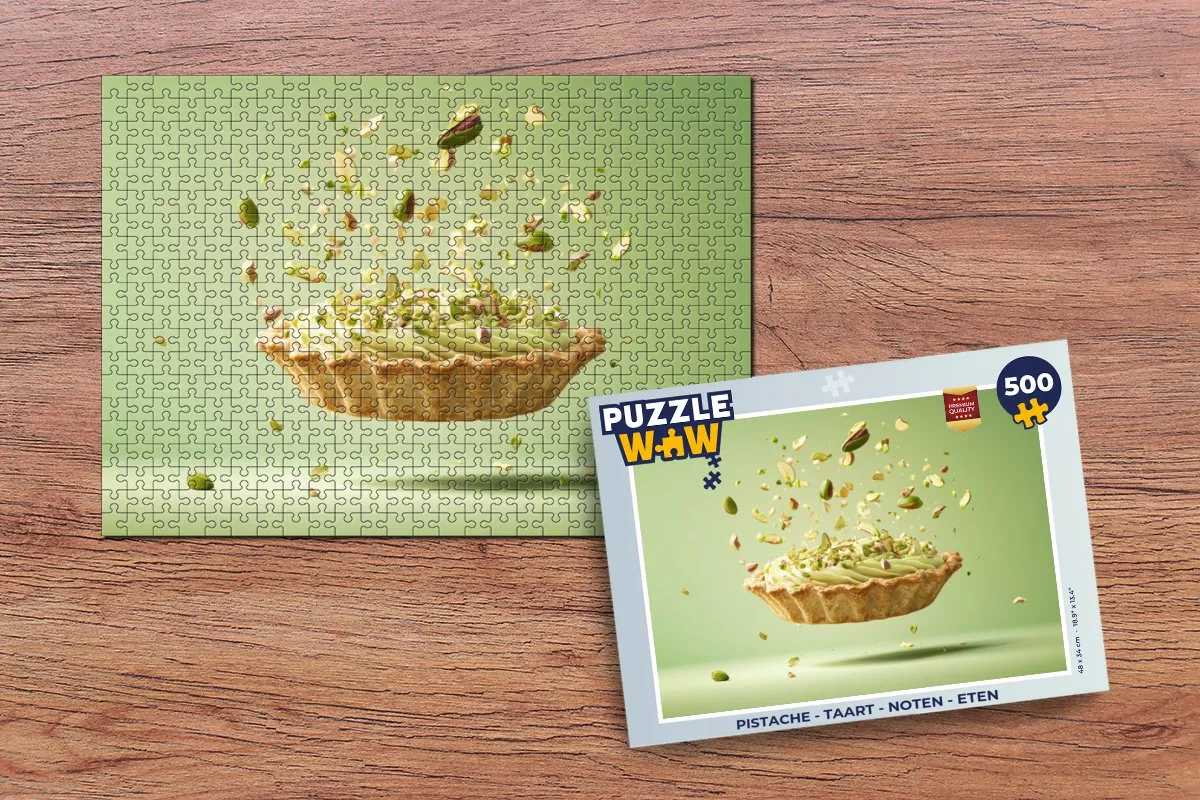 PuzzleWow Pistache Taart Legpuzzel 500 Stuks - 8721169405292