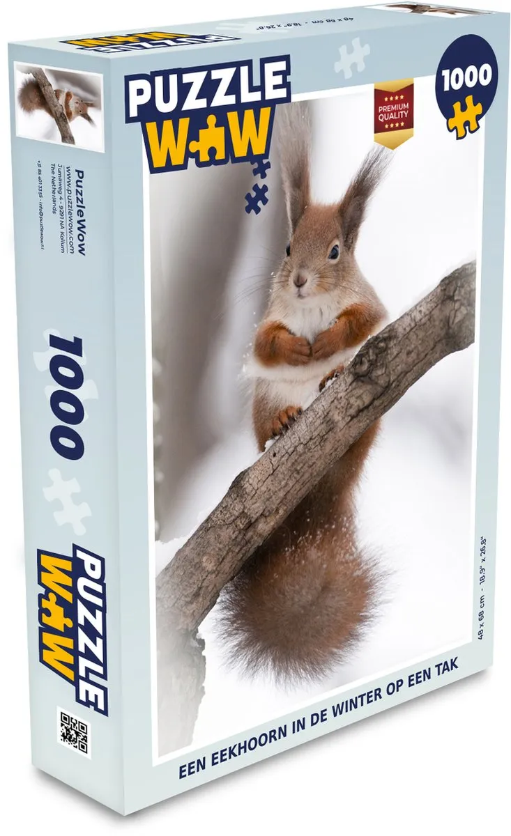 PuzzleWow Boom Sneeuwvlok Legpuzzel 1000 Stuks