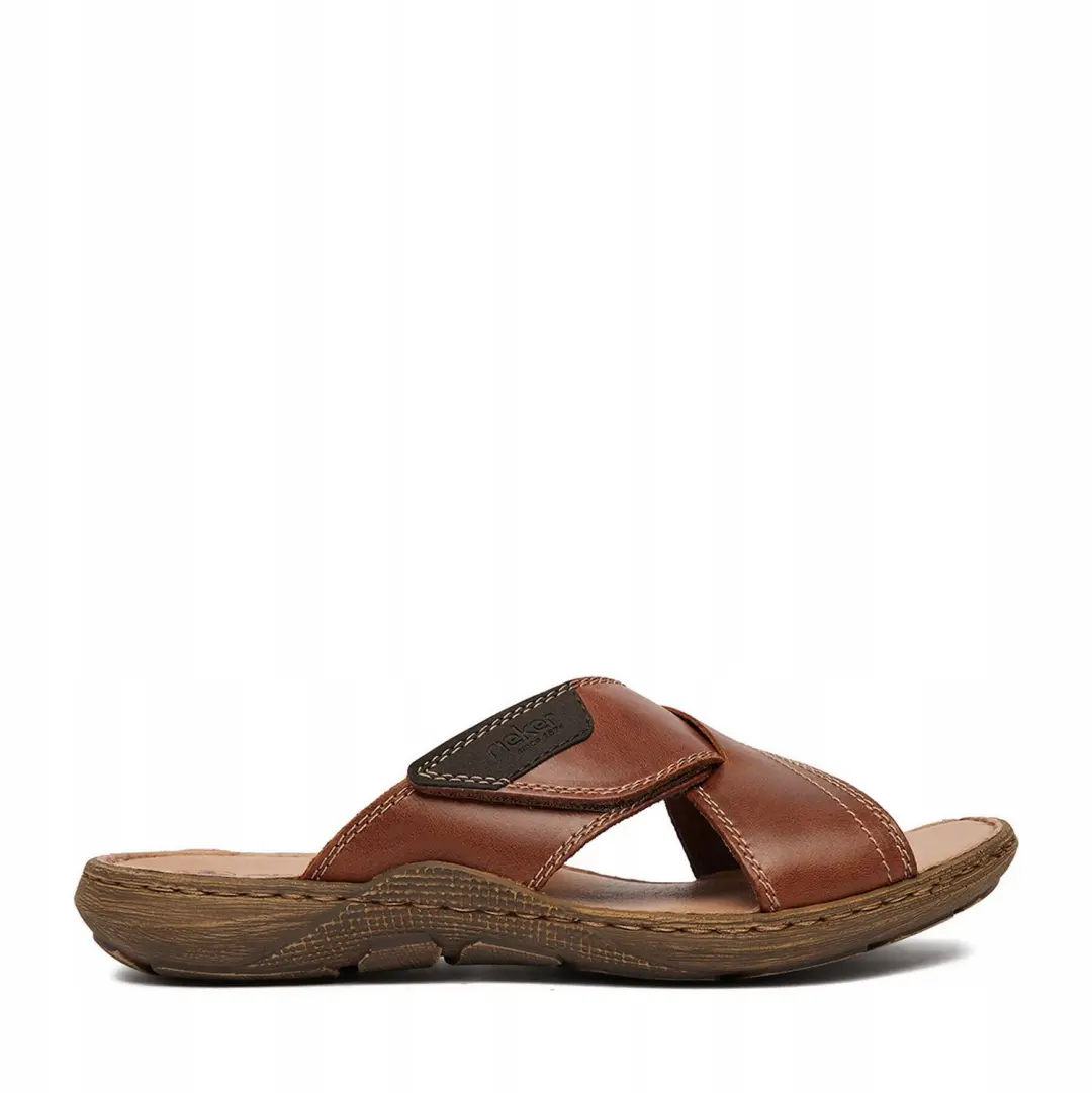 Rieker Heren Slippers Bruin 22089-24