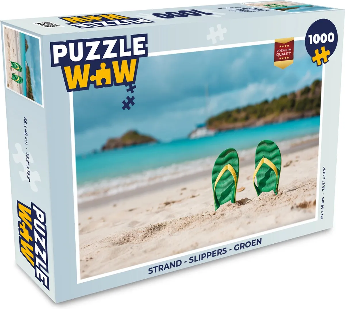 PuzzleWow Strand Slippers Legpuzzel 1000 Stuks