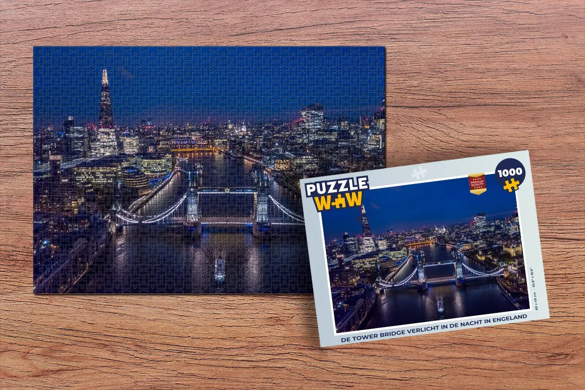 PuzzleWow De Tower Bridge Verlicht Legpuzzel 1000 Stuks