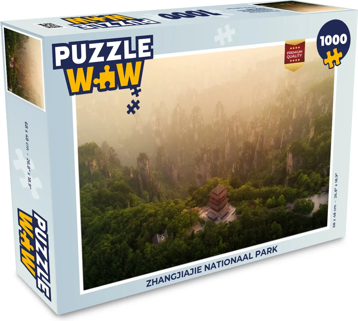 PuzzleWow Zhangjiajie Nationaal Park Legpuzzel 1000 Stuks