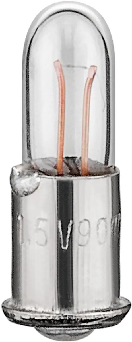 Goobay T1 subminiatuur-gloeilamp met flensfitting SM4s/4, 0,12 W, 1,5 V, transpa
