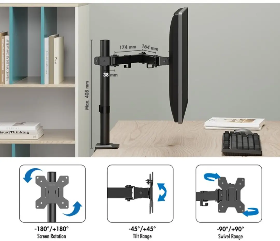 LogiLink BP0216 Monitorarm 10kg