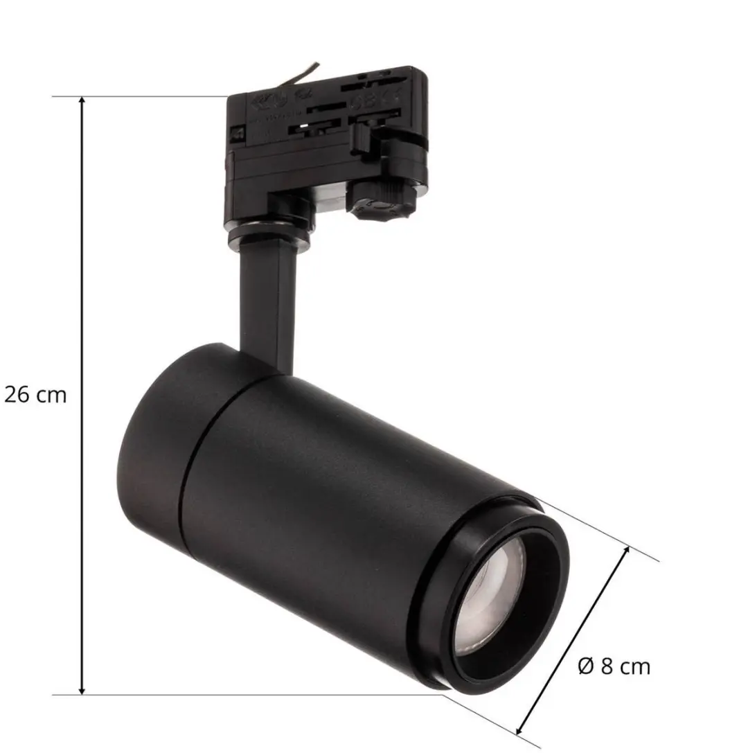 Arcchio Nanna LED Rail Spot 21W - Zwart - afbeelding 4 van 6