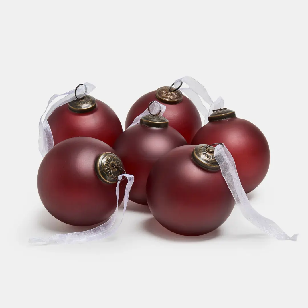 Loberon Kerstbal Set 6 Stuks