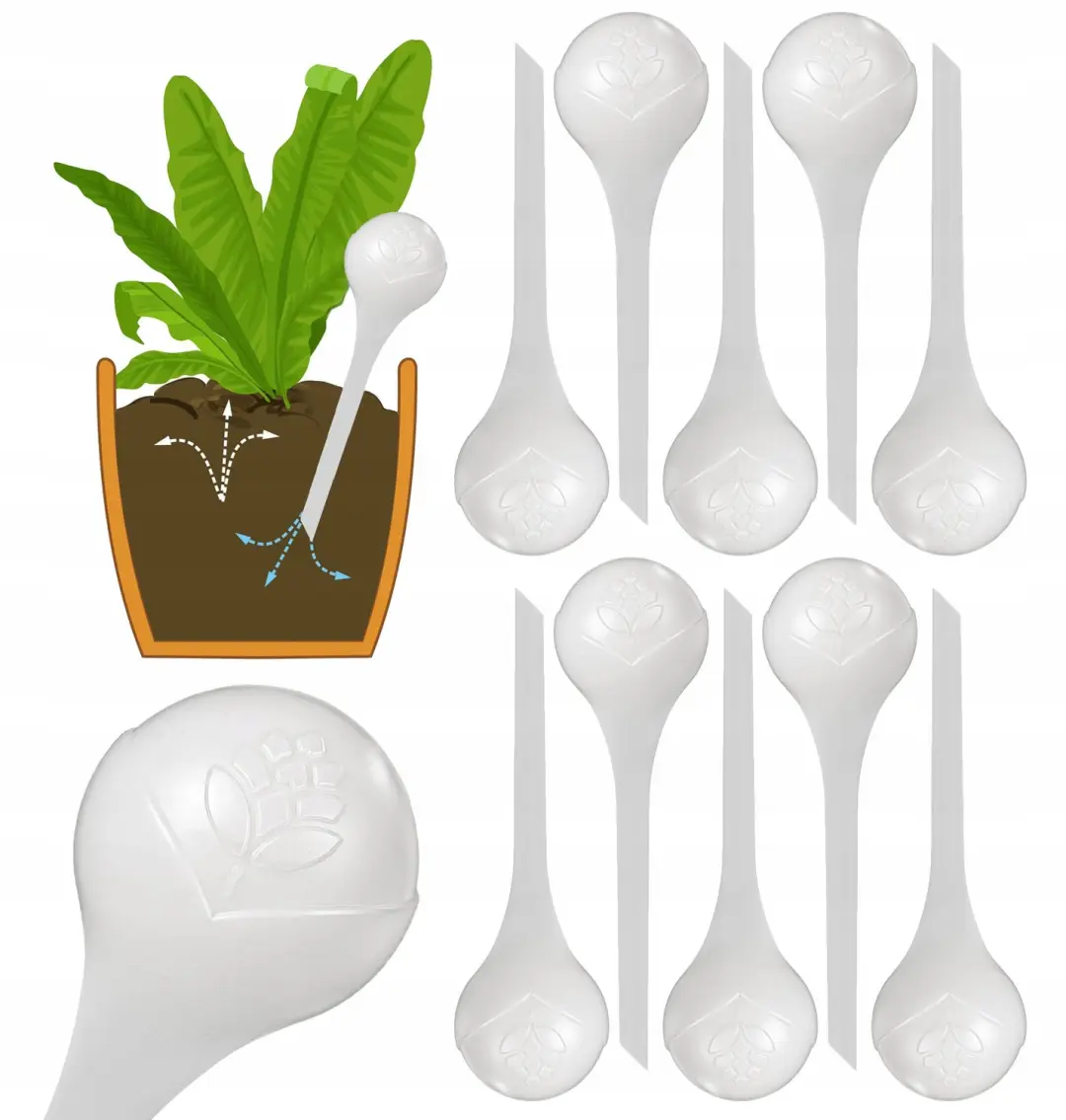 10x 400ml Watergeefkralen voor Planten