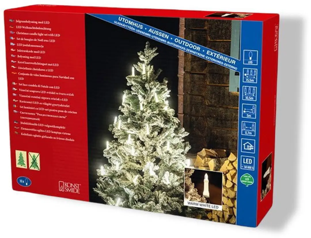 Konstsmide LED Kaarsverlichting Outdoor 10,5m - afbeelding 2 van 2