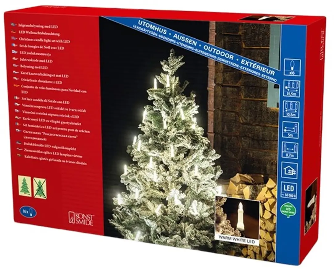 Konstsmide LED Kaarsverlichting Outdoor 10,5m