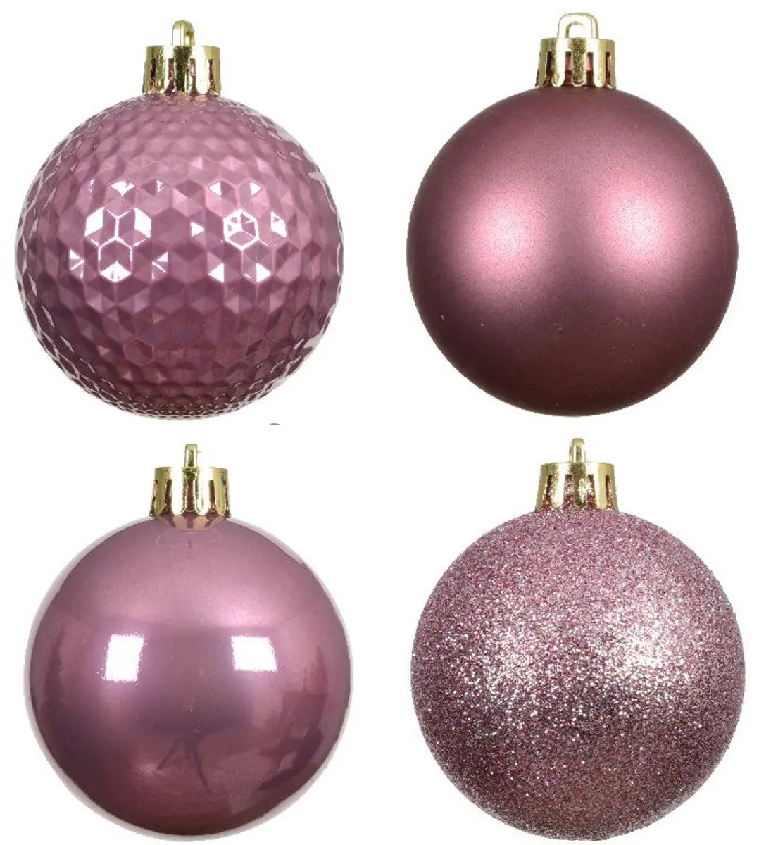 Decoris Kerstballen Mix Vintage Roze - 100 Stuks - afbeelding 3 van 3