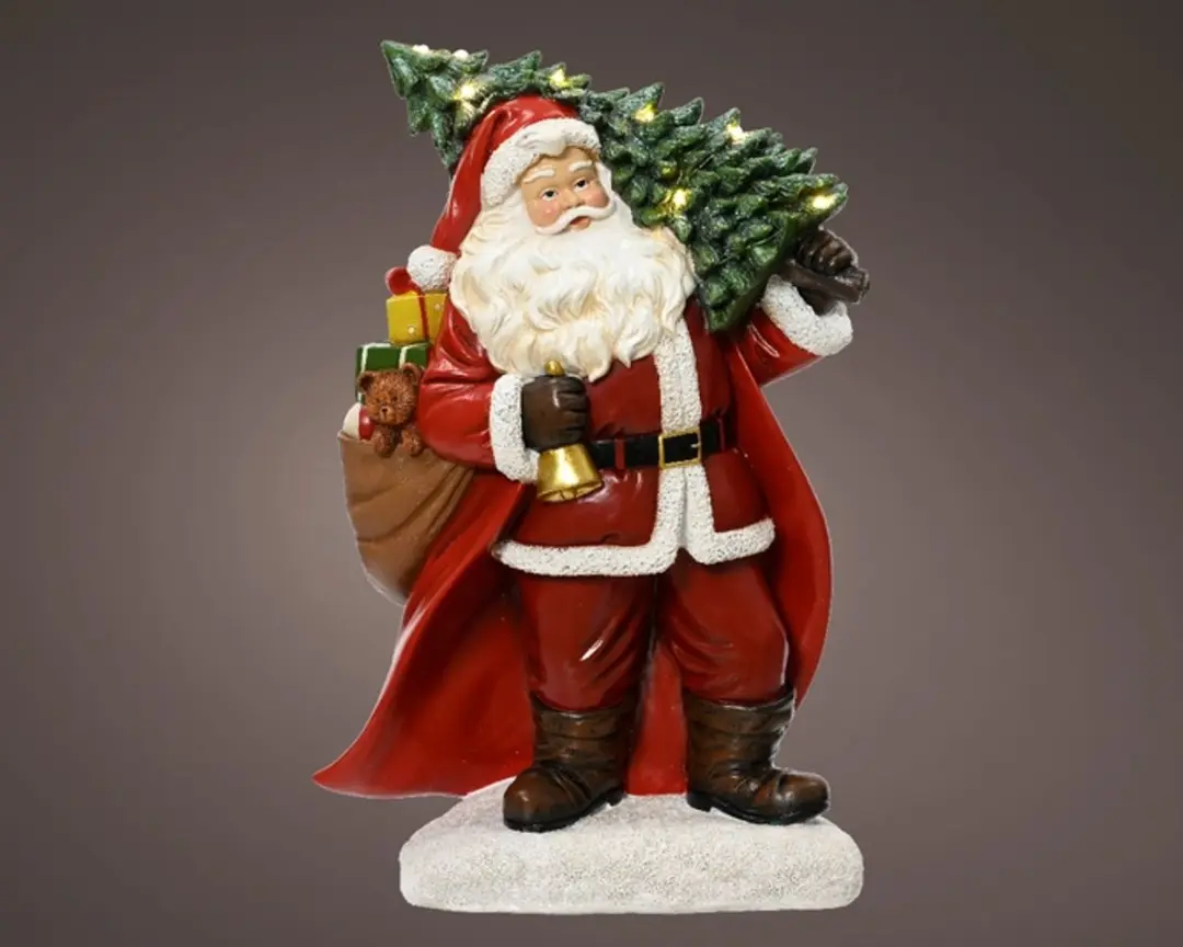Lumineo Micro LED Kerstman 12x25x38cm