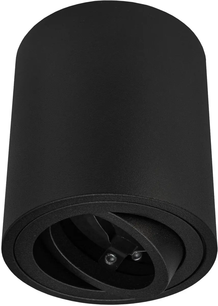 Ledvion LED opbouwspot zwart rond GU10 fitting zonder lichtbron