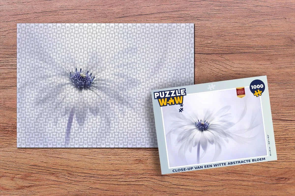 PuzzleWow Bloem Abstract Legpuzzel 1000 Stuks - Multicolor