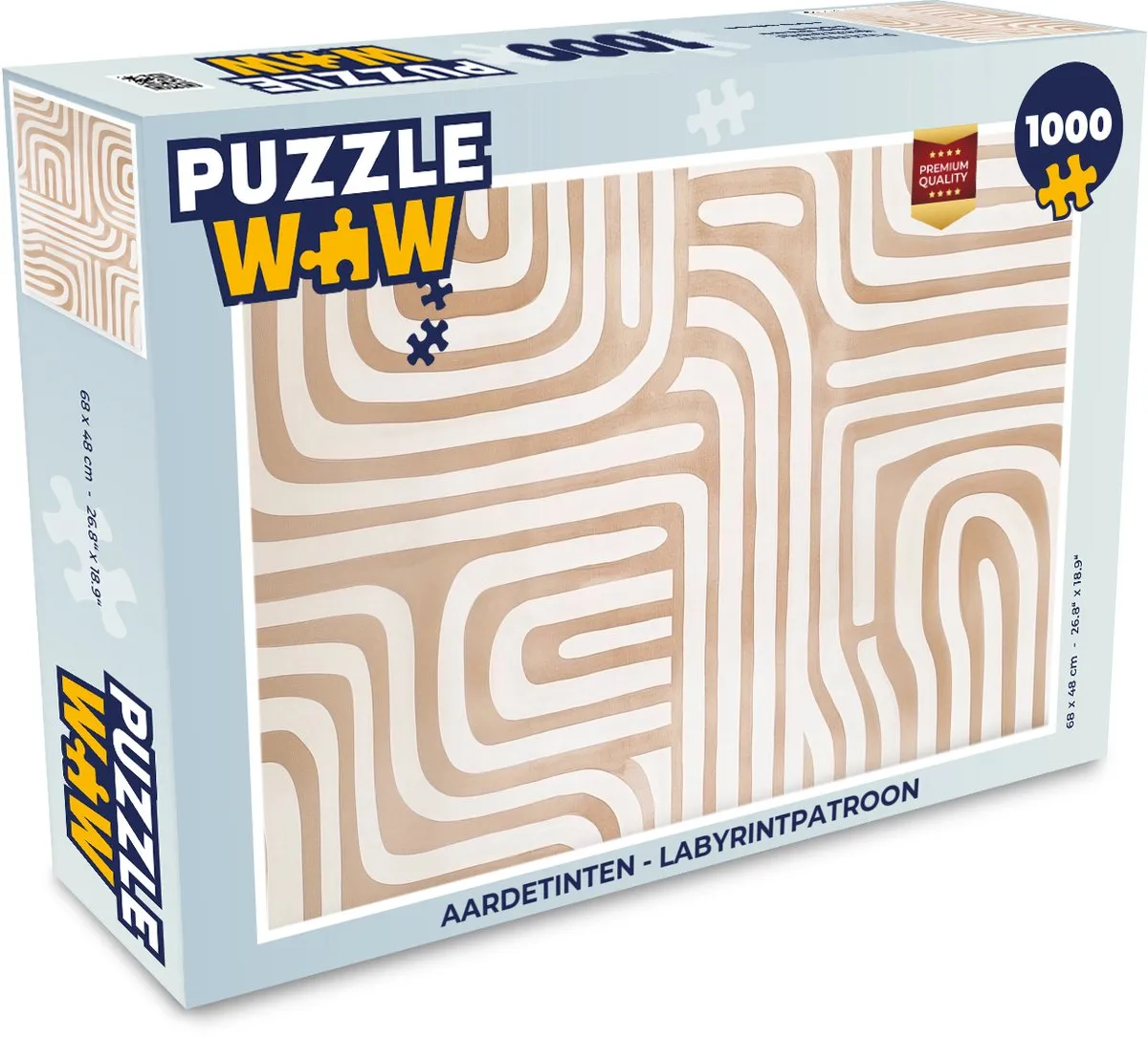 PuzzleWow Legpuzzel 1000 Stuks - Labyrintpatroon