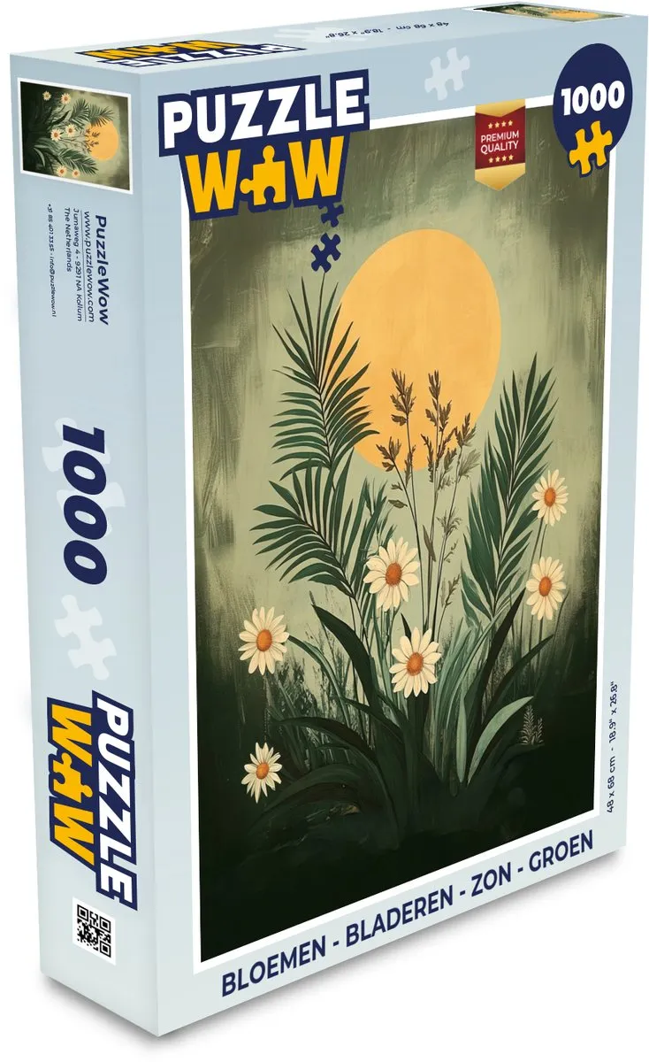 PuzzleWow Bloemen Legpuzzel 1000 Stuks