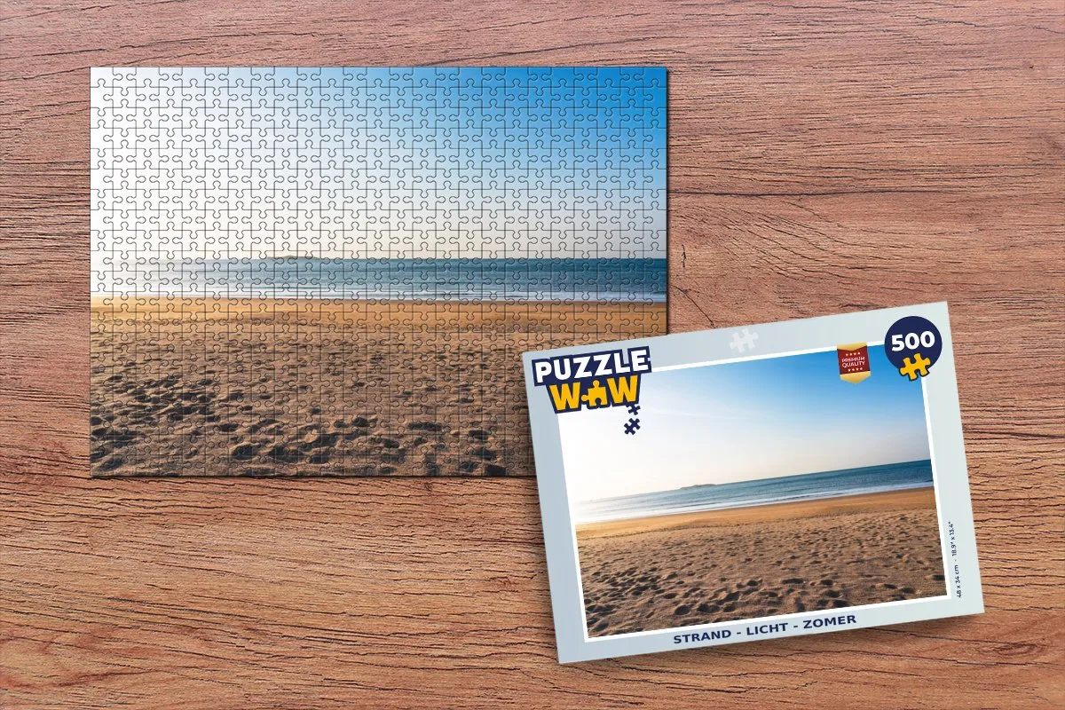 PuzzleWow Strand Legpuzzel 500 Stuks - Multicolor