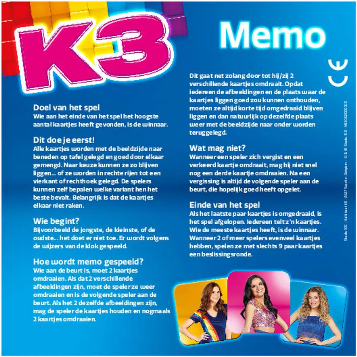 K3 memo MEK3B200030 Memokaarten - 72 Stuks