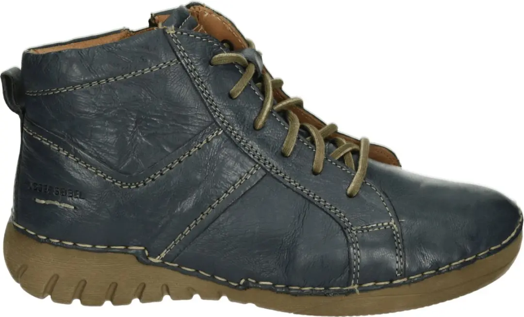 Josef Seibel FELICIA 01 - VeterlaarzenHoge sneakersDames sneakersDames veterschoenenHalf-hoge schoenen - Kleur: Blauw - Maat: 37
