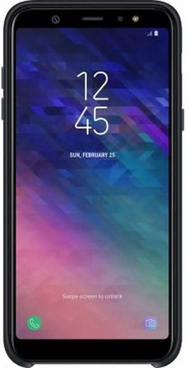 Samsung Galaxy A6+ Dual Layer Cover EF-PA605CBEGWW - Zwart