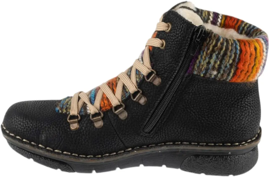 Rieker Booties Dames Laarsjes - Zwart - Maat 37 - afbeelding 2 van 5