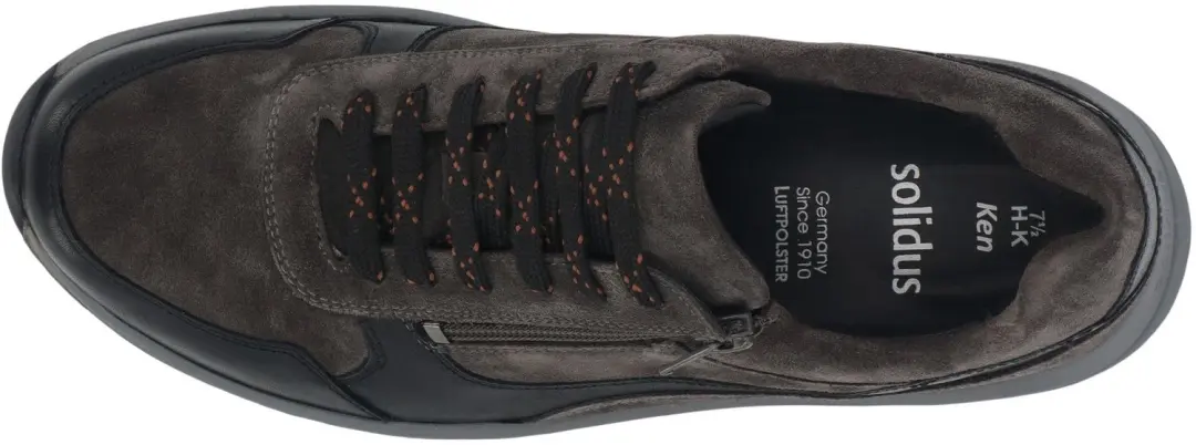 Solidus 71122 Heren Sneaker - Extra Breed K - Zwart - afbeelding 4 van 6