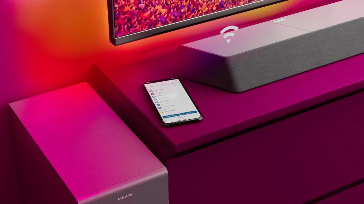 Philips TAB8507/10 - Soundbar met draadloze subwoofer - 3.1 kanalen - Zilverkleurig