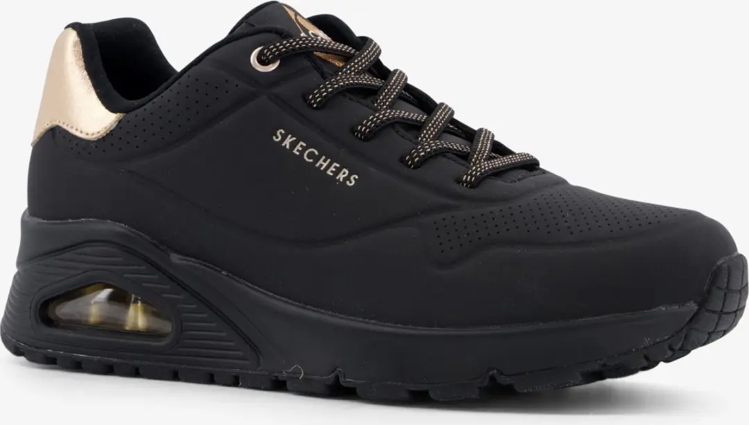 Skechers Uno-Shimmer Away dames sneakers - Zwart - Maat 36
