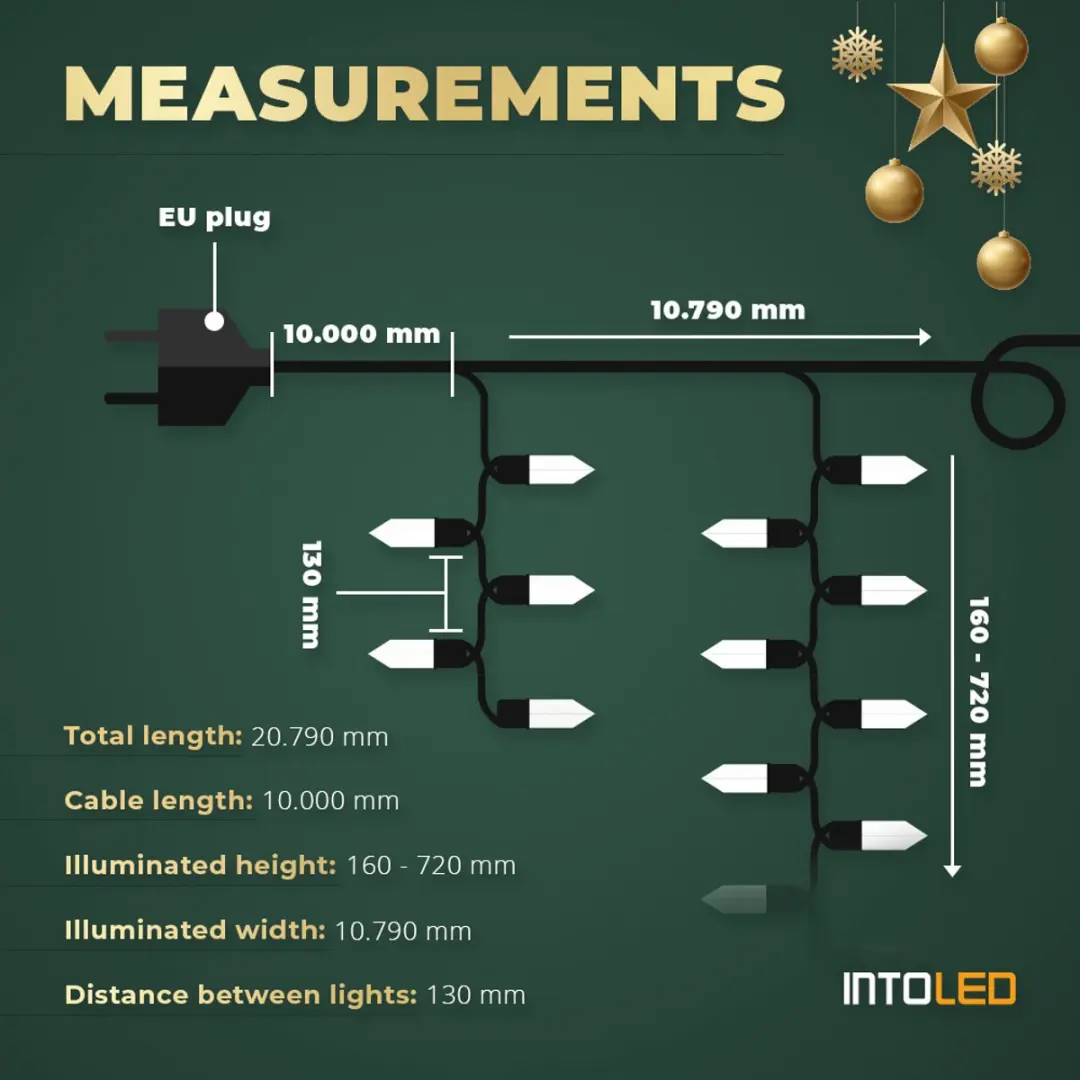 Konstsmide Lichtgordijn - 336 LEDs - Extra warm wit - afbeelding 4 van 6