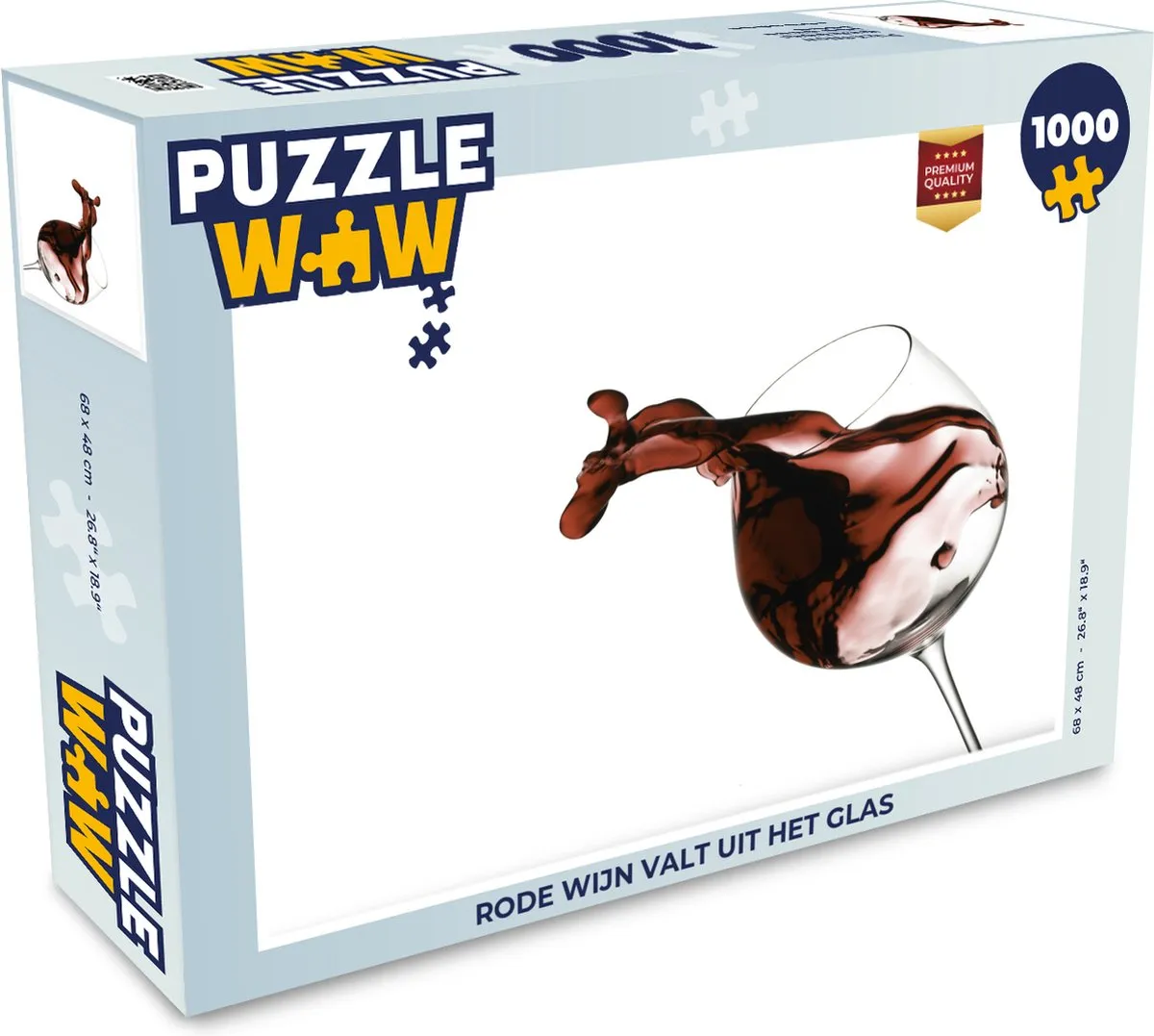 PuzzleWow Legpuzzel Rode Wijn 1000 Stuks - Multicolor