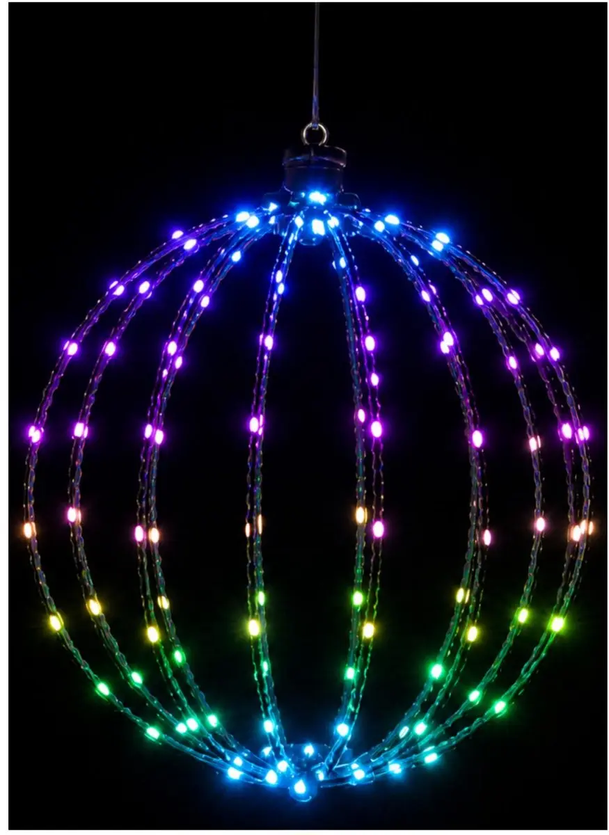 Anna's Collection Lichtbol 40cm - 144 LED RGB - afbeelding 3 van 5