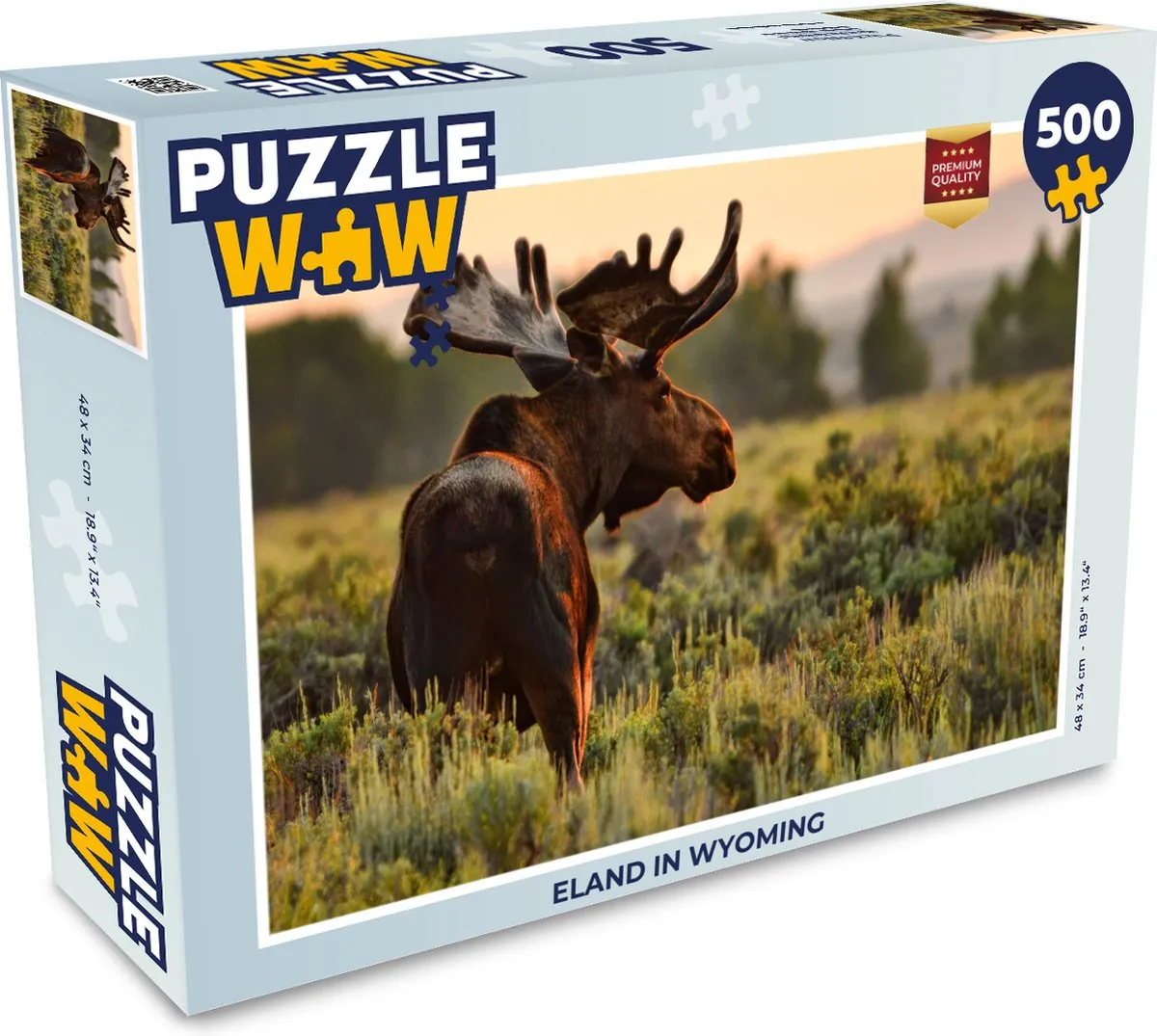 PuzzleWow Wyoming Legpuzzel 500 Stuks - Multicolor