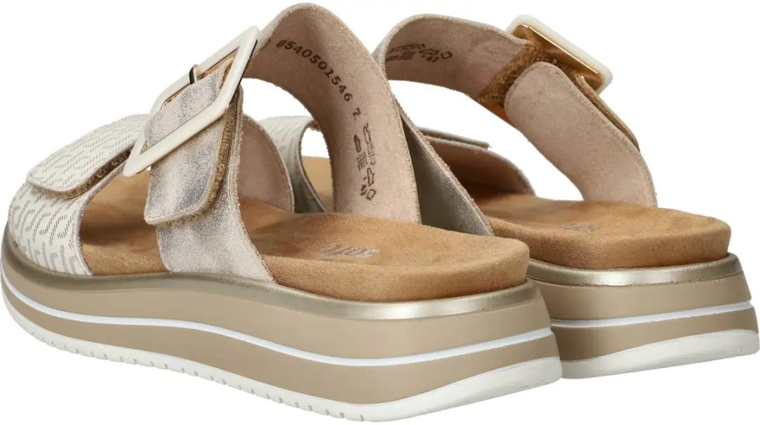 Remonte D1J61-90 Slippers - Beige/Goud - 37 - afbeelding 6 van 6