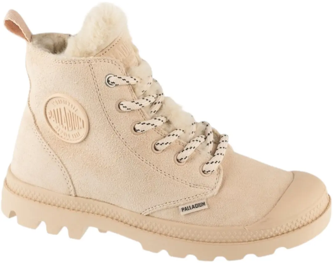 Palladium Pampa Hi Zip WL Hivr, Vrouwen, Beige, Sneakers, maat: 37