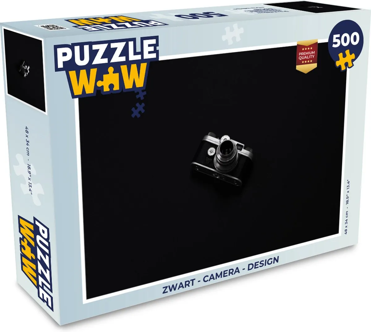PuzzleWow Camera Design Legpuzzel 500 Stuks - Multicolor
