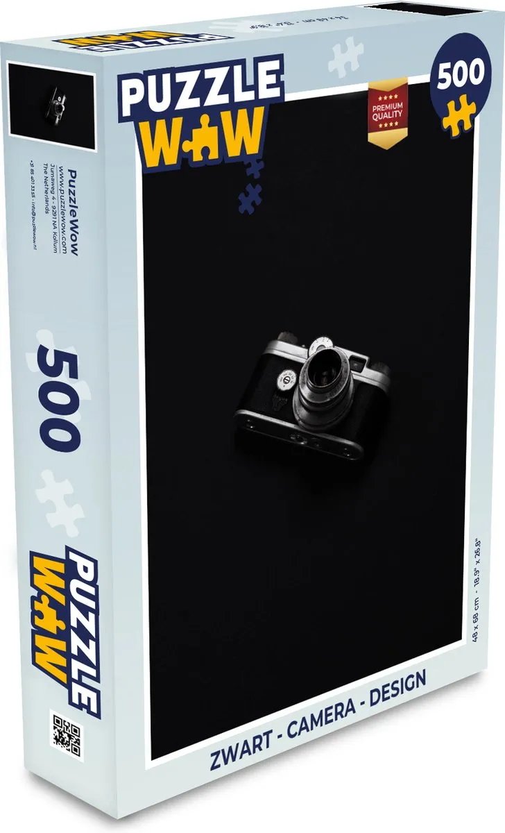 PuzzleWow Camera Design Legpuzzel 500 Stuks