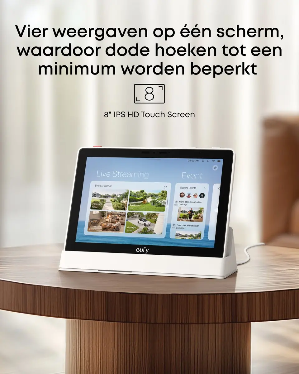 Eufy Smart Display E10 - 8" - Wit - afbeelding 3 van 6