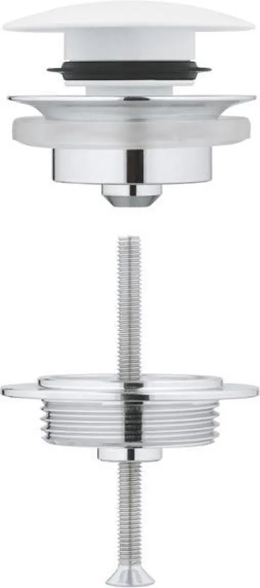 Grohe afvoergarnituur push open wit