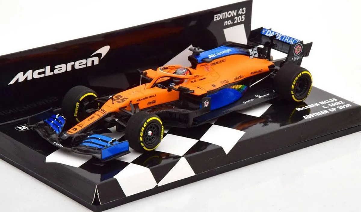 Formule 1 McLaren MCL35 #55 C. Sainz Austrian GP 2020 - Minichamps