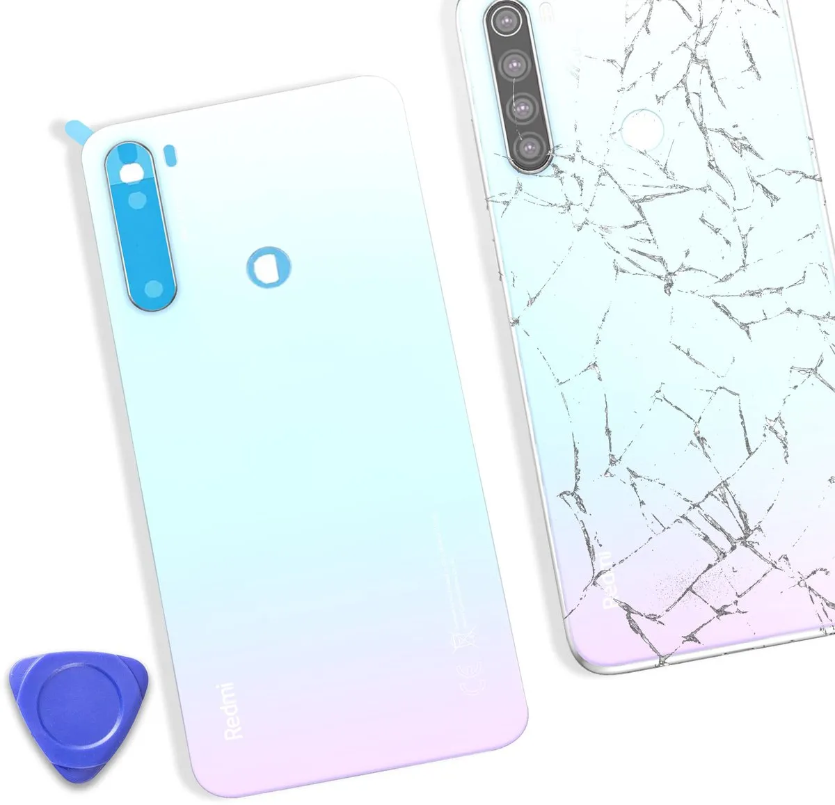Xiaomi Redmi Note 8T Batterijdeksel - Wit