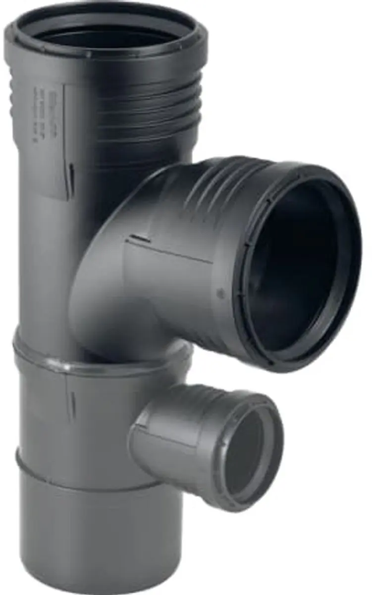 Geberit Silent-PP Bocht-T-stuk 87,5° DN90/90/50
