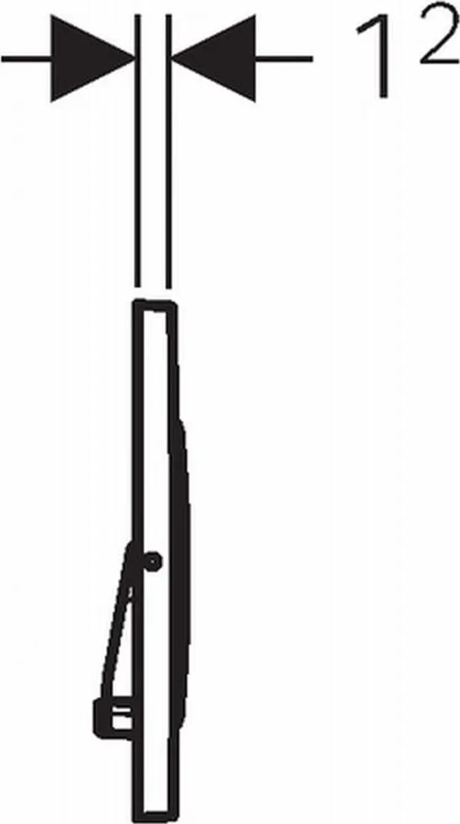 Geberit Sigma20 Trekkerplaten - RVS geborsteld - afbeelding 2 van 6