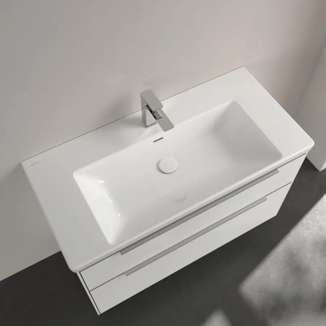 Villeroy & Boch Subway 3.0 Meubelwastafel 100x47cm Wit - afbeelding 3 van 6