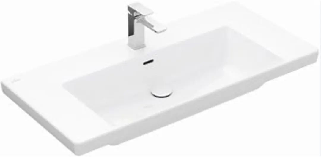 Villeroy & Boch Subway 3.0 Meubelwastafel 100x47cm Wit - afbeelding 4 van 6