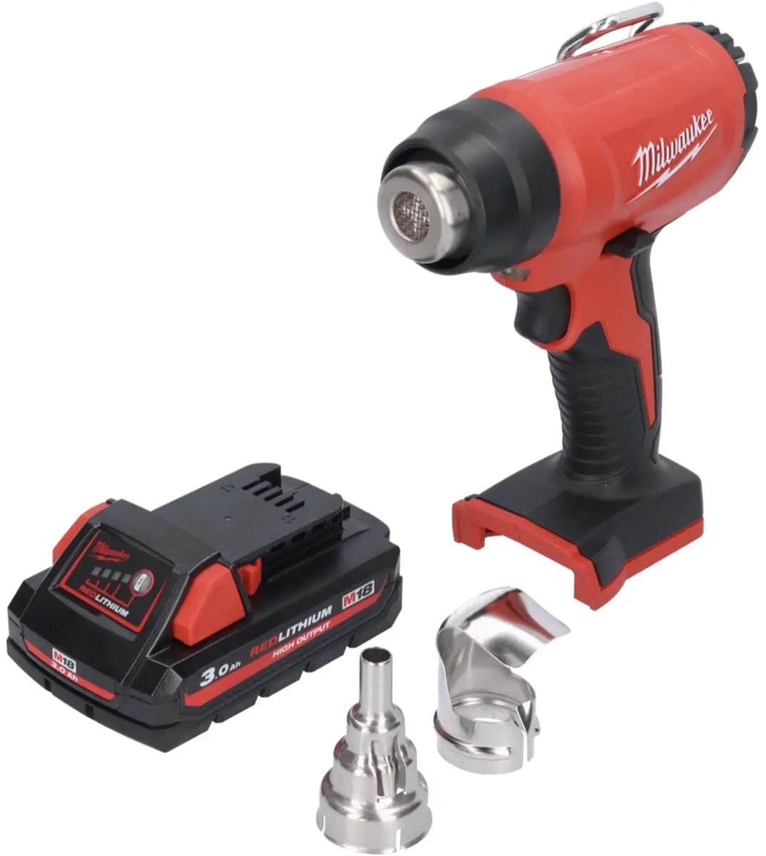 Milwaukee M18 BHG-301 Heteluchtpistool 470°C - 1x 3.0Ah Accu - afbeelding 2 van 5