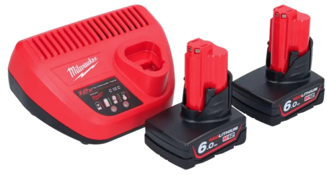 Milwaukee M12 FTB-602 Bandenkrabber 12V - 2x Accu + Oplader - afbeelding 3 van 4