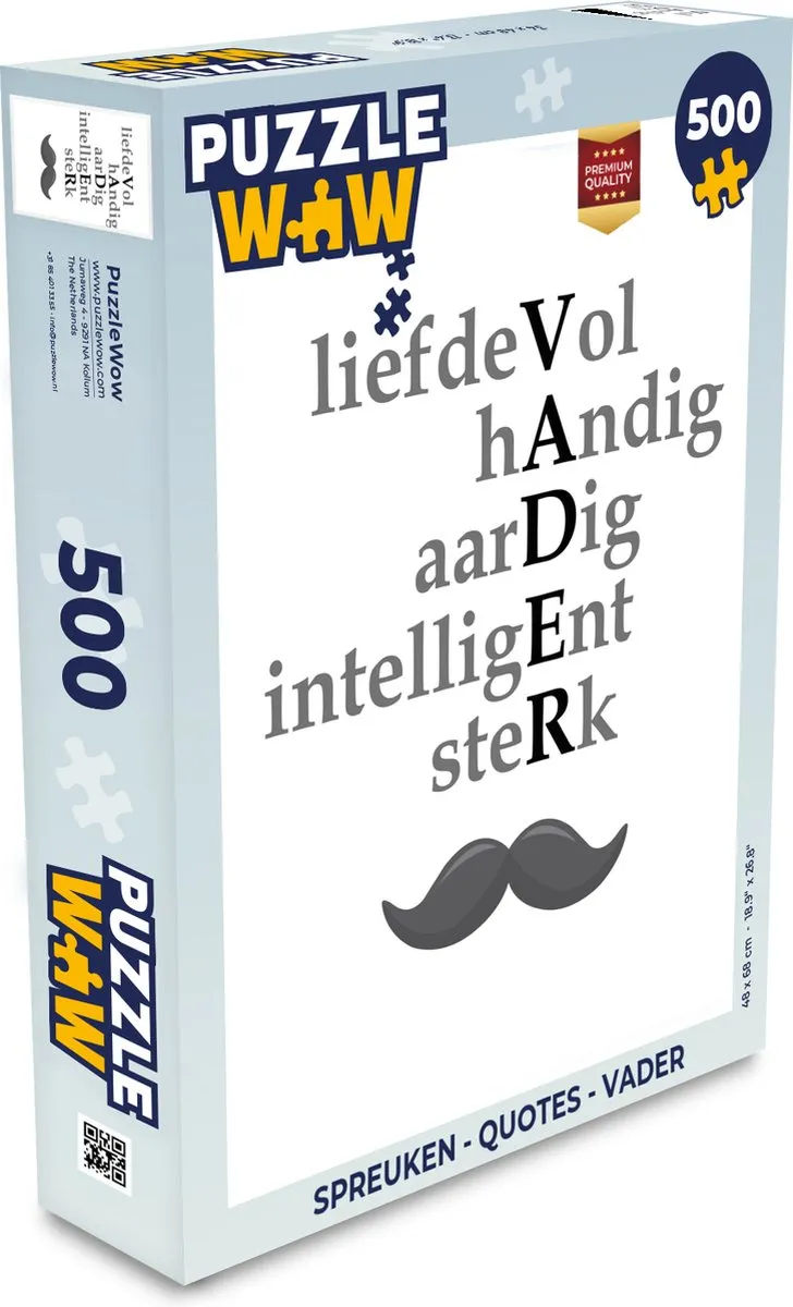 PuzzleWow Vaderdag Legpuzzel 500 Stuks